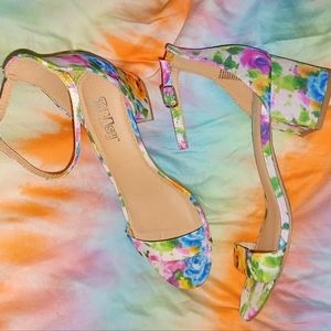 Floral heels